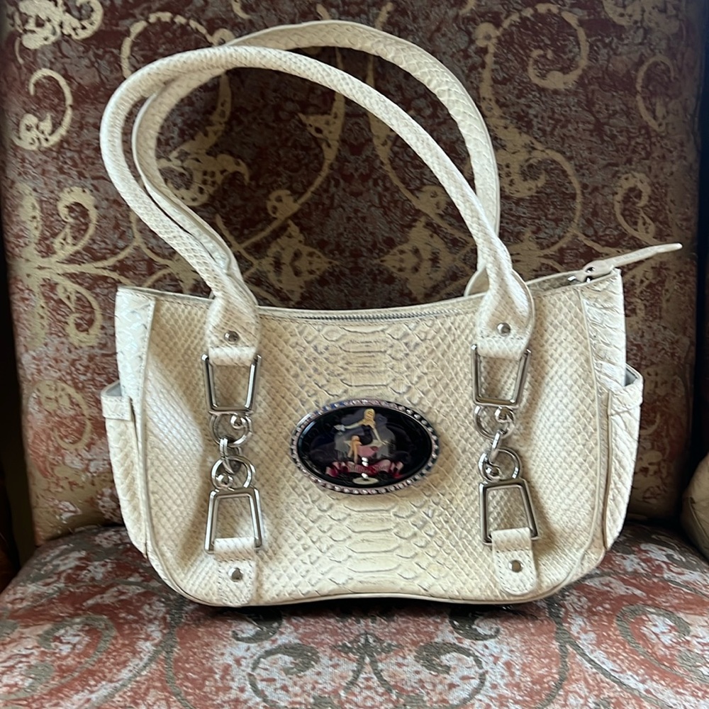 SIGNED by Designer Debbie Brooks! handbag w/Martini Time changeable adornment